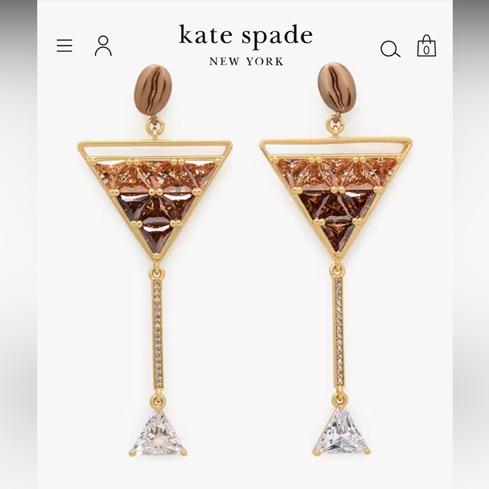Kate Spade Shaken And Brewed Statement Earrings